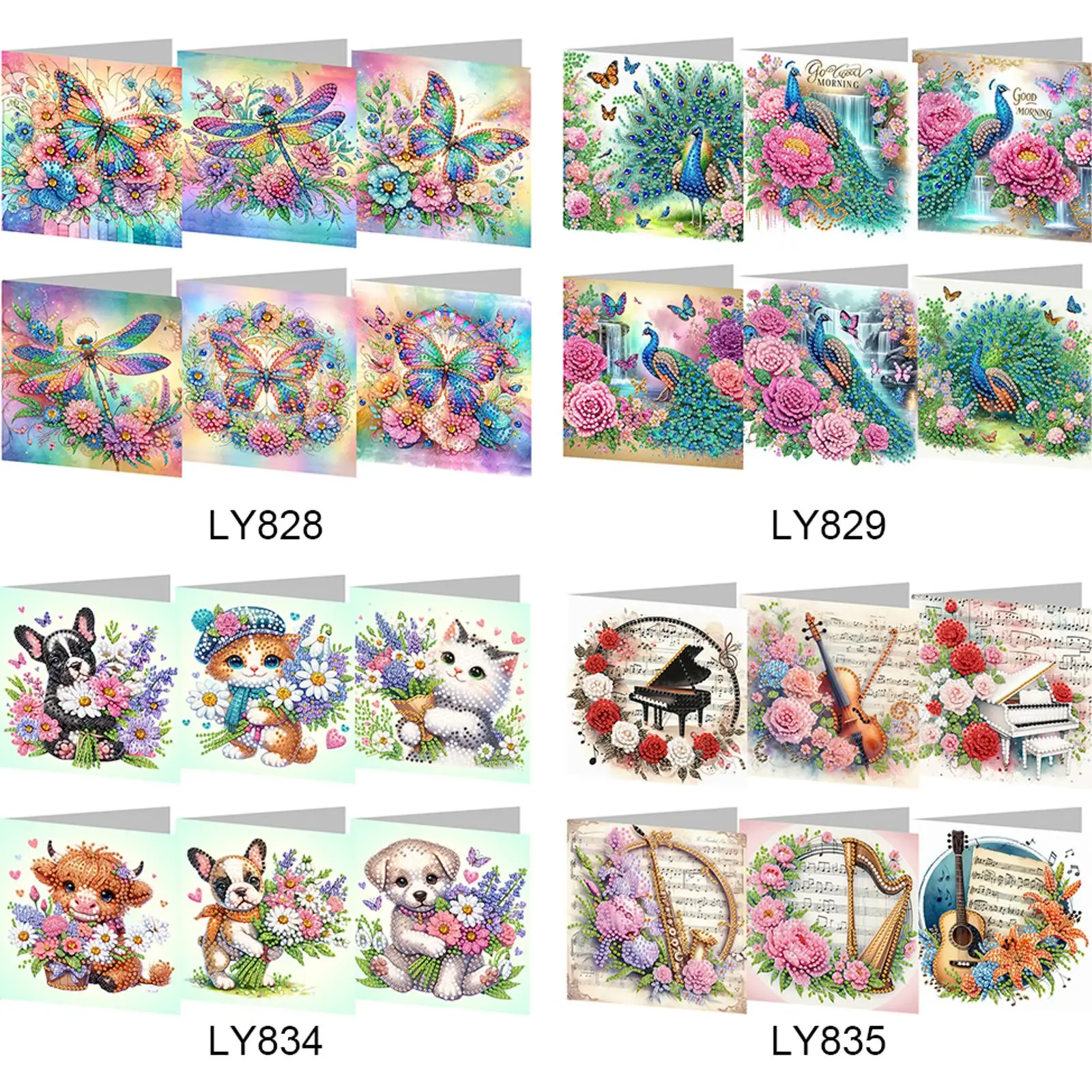 6pcs DIY Rhinestone Diamond Art Mosaic Postcards Diamond Art Handmade Cards Creative Birthday & Thanksgiving Card Kit
6pcs DIY Rhinestone Diamond Art Mosaic Postcards Diamond Art Handmade Cards Creative Birthday & Thanksgiving Card Kit