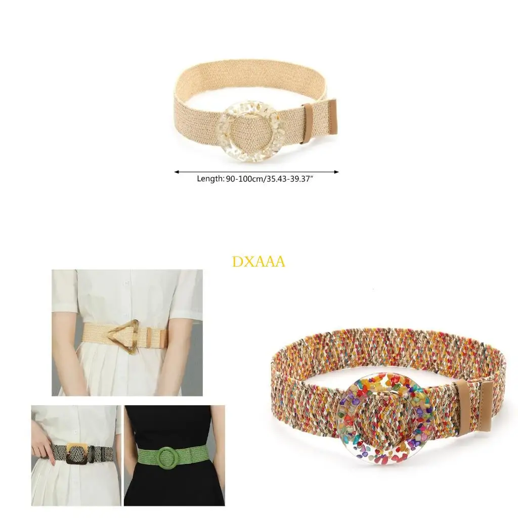DXAA Multicolor Optional Women Belt Vintage Bohemian Elastic Braided Wide Belt
DXAA Multicolor Optional Women Belt Vintage Bohemian Elastic Braided Wide Belt