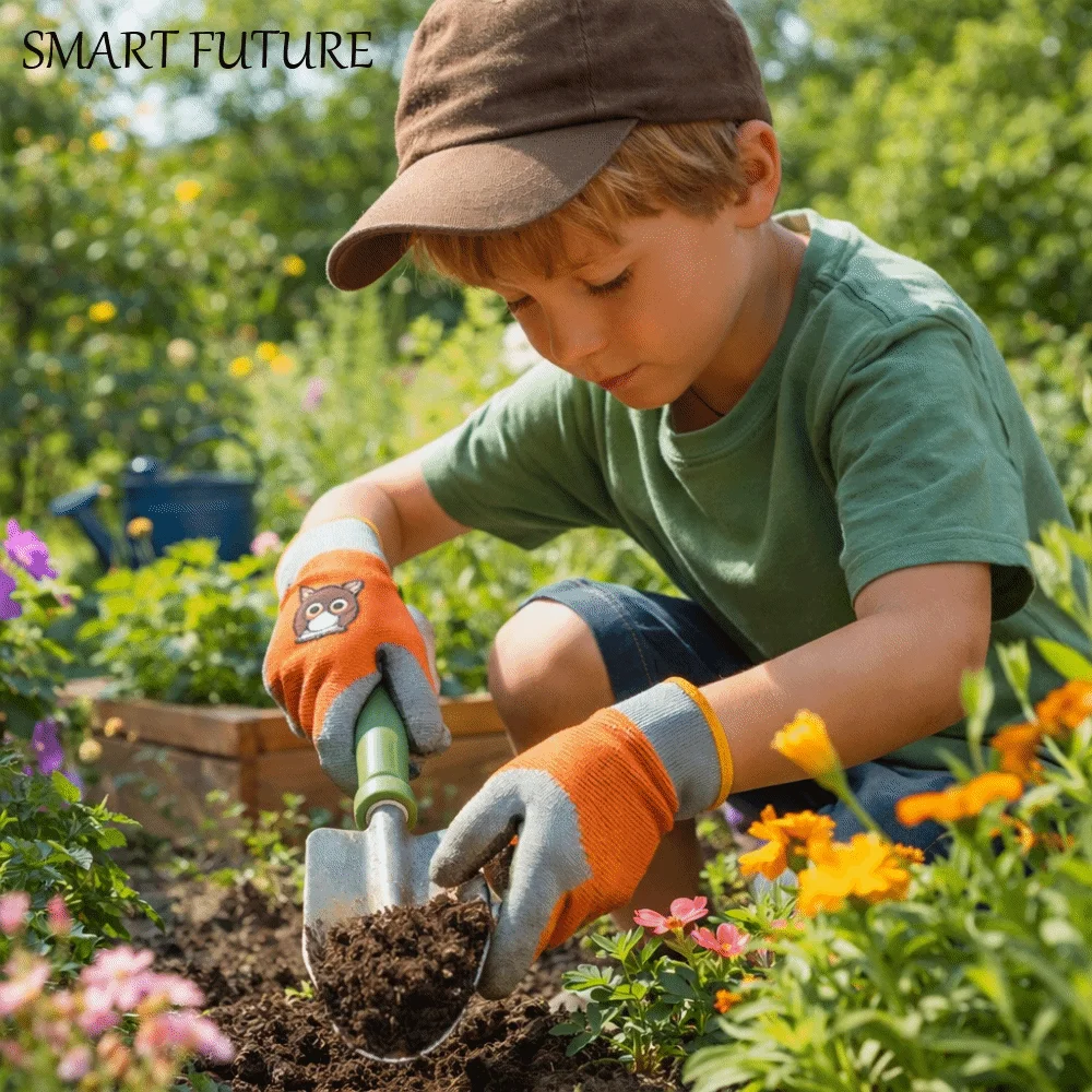 Non-Slip Kids Garden Gloves Breathable Cartoon Kids Beach Gloves Animal Pattern Comfortable Children Safety Gloves Planting
Non-Slip Kids Garden Gloves Breathable Cartoon Kids Beach Gloves Animal Pattern Comfortable Children Safety Gloves Planting