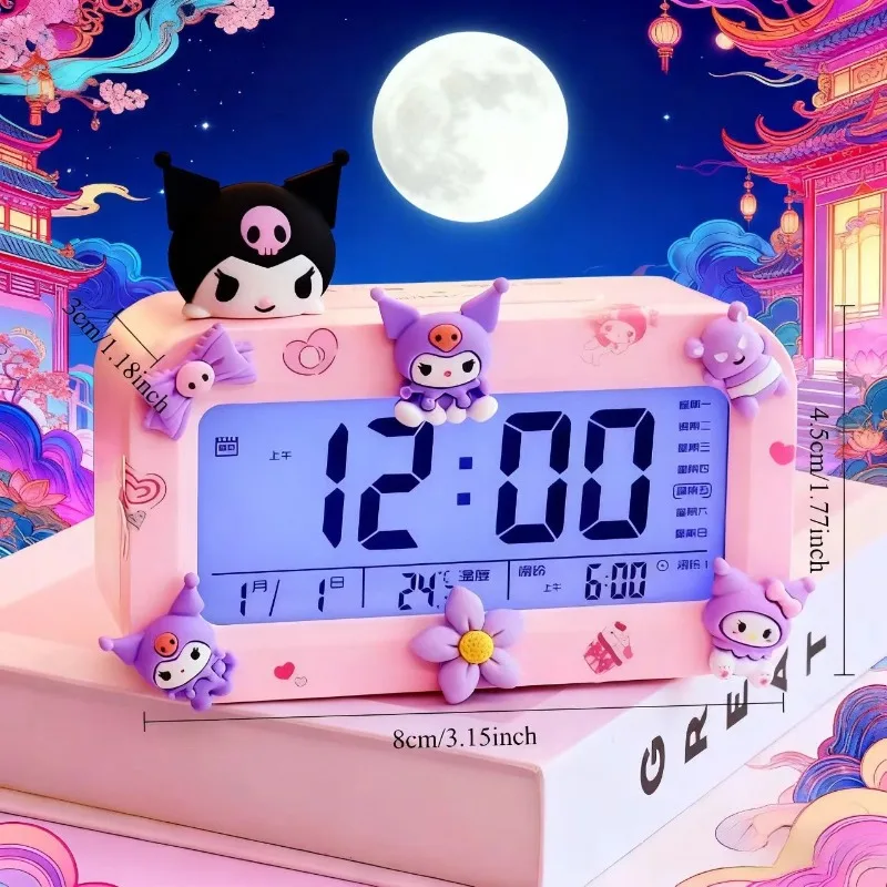 Продажа высококачественных Kawaii Sanrio Black Tail My Melody, студенческие настольные часы с зарядкой, электронный будильник, школьный подарок
Продажа высококачественных Kawaii Sanrio Black Tail My Melody, студенческие настольные часы с зарядкой, электронный будильник, школьный подарок