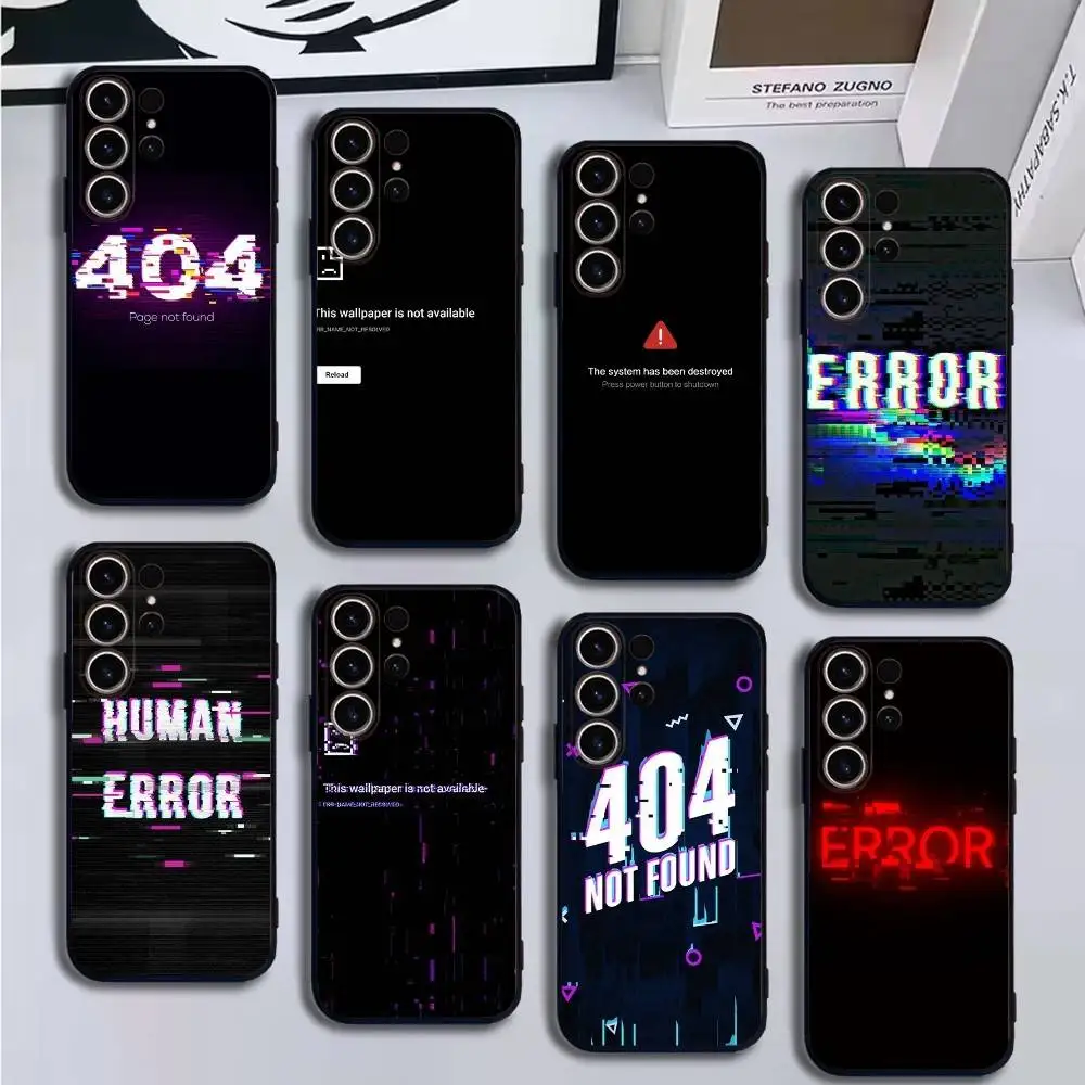 Error Phone Case For SamsungS25,24,21,22,23,30,Ultra,20,Plus,Fe,Lite,Note,10,9,5G Black Cover
Error Phone Case For SamsungS25,24,21,22,23,30,Ultra,20,Plus,Fe,Lite,Note,10,9,5G Black Cover