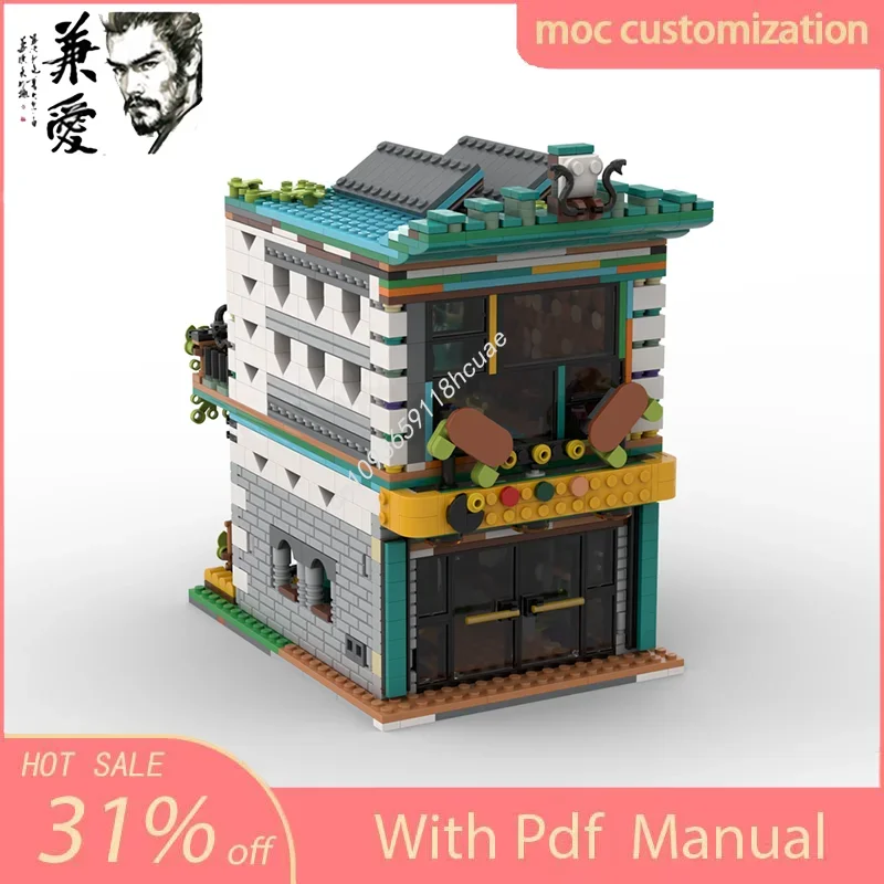MOC Custom Modular Building City Arcade Street View Model Building Block Diy Creative Assembly Educational Bricks Toy Present
MOC Custom Modular Building City Arcade Street View Model Building Block Diy Creative Assembly Educational Bricks Toy Present