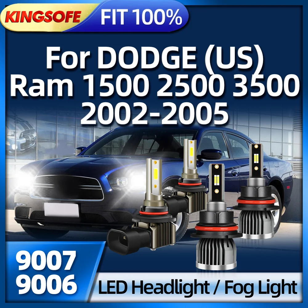 Roadsun LED 30000LM 9007 Car Light Bulb 9006 Fog Lamp 6000K White For DODGE (US)Ram 1500 2500 3500 2002 2003 2004 2005
Roadsun LED 30000LM 9007 Car Light Bulb 9006 Fog Lamp 6000K White For DODGE (US)Ram 1500 2500 3500 2002 2003 2004 2005
