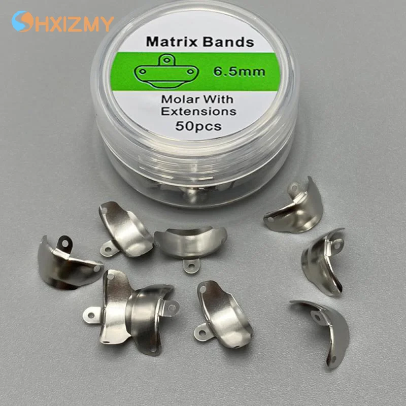50Pcs 3.5/4.5/5.5/6.5mm Dental Matrix Bands Sectional Contoured Metal Matrices Dental Forming Clip For Teeth Dentistry Tools
50Pcs 3.5/4.5/5.5/6.5mm Dental Matrix Bands Sectional Contoured Metal Matrices Dental Forming Clip For Teeth Dentistry Tools