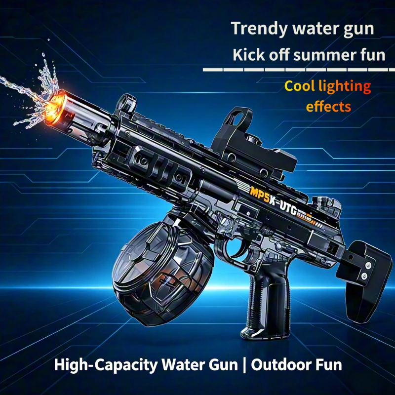 Simulated Firing and Recoil Electric Water Gun Toys Children Automatic Sensor Lights Water Pistol Summer Outdoor Beach Kids Toy
Simulated Firing and Recoil Electric Water Gun Toys Children Automatic Sensor Lights Water Pistol Summer Outdoor Beach Kids Toy