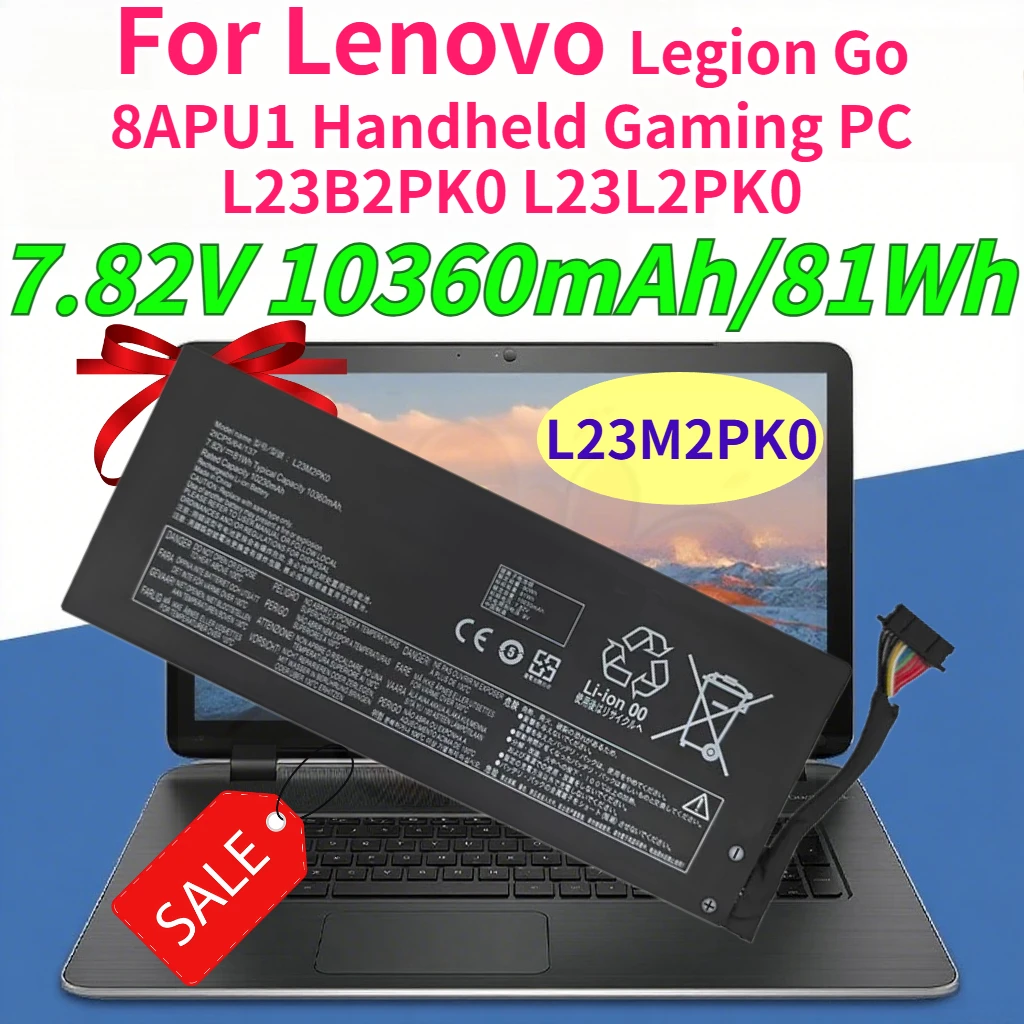 10360mAh L23M2PK0 Laptop Batteries for Lenovo Legion Go 8APU1 Handheld Gaming PC L23B2PK0 L23L2PK0 7.82V 81Wh Li-ion Battery
10360mAh L23M2PK0 Laptop Batteries for Lenovo Legion Go 8APU1 Handheld Gaming PC L23B2PK0 L23L2PK0 7.82V 81Wh Li-ion Battery