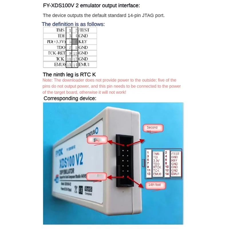 Y43A-3X DSP Emulator Programmer XDS100 XDS100V2 JTAG Debugger Suitable For TI ARM9 A8 TMS320 TI DSP CCS5-CCS10
Y43A-3X DSP Emulator Programmer XDS100 XDS100V2 JTAG Debugger Suitable For TI ARM9 A8 TMS320 TI DSP CCS5-CCS10