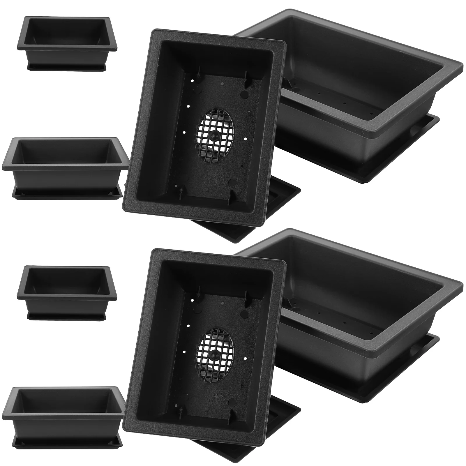 8 Sets Rectangular Flower Pots Plastic Bonsai Planters Gardening Balcony Decor minimalist style safe space saving
8 Sets Rectangular Flower Pots Plastic Bonsai Planters Gardening Balcony Decor minimalist style safe space saving