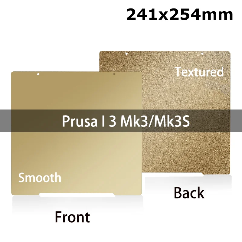 Prusa i3 Mk3 PEI Build Plate 241x254mm High Quality Textured PEI Steel Sheet Double Side can Printer Magnetic Printer Platfrom
Prusa i3 Mk3 PEI Build Plate 241x254mm High Quality Textured PEI Steel Sheet Double Side can Printer Magnetic Printer Platfrom