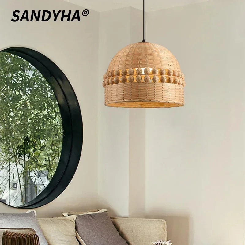 SANDYHA Bamboo Chandelier Chinese Simple Retro Lantern Commercial Restaurant Catering Hot Pot Shop Decorative Lighting Fixture
SANDYHA Bamboo Chandelier Chinese Simple Retro Lantern Commercial Restaurant Catering Hot Pot Shop Decorative Lighting Fixture