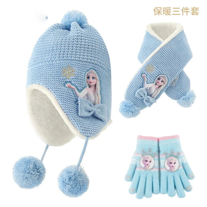 1/3pcs Set Anime Frozen Hat Glove Scarf Autumn Winter Warm Set Kawaii Elsa Anna Knitted Hat Children Christmas Gift
1/3pcs Set Anime Frozen Hat Glove Scarf Autumn Winter Warm Set Kawaii Elsa Anna Knitted Hat Children Christmas Gift