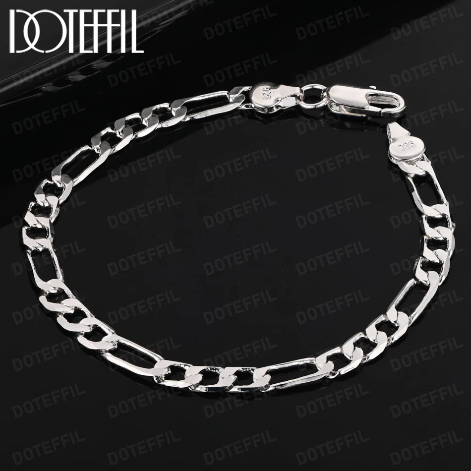 DOTEFFIL 6mm Chain 925 Sterling Silver Bracelet Wedding Nice Gift Solid for Men Women Jewelry Fashion Beautiful 20cm 8inch
DOTEFFIL 6mm Chain 925 Sterling Silver Bracelet Wedding Nice Gift Solid for Men Women Jewelry Fashion Beautiful 20cm 8inch