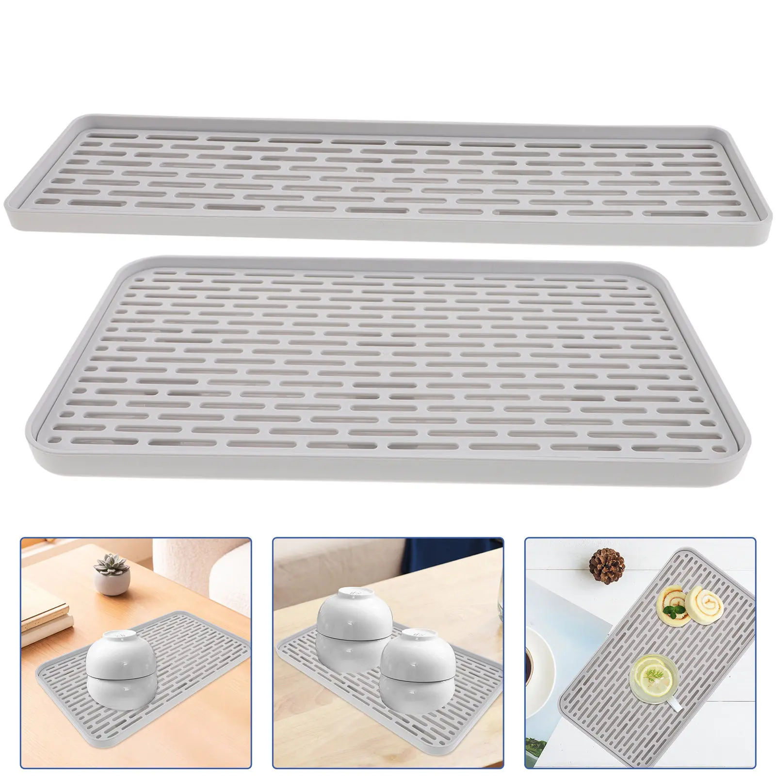 2Pcs Double-Layer Kitchen Draining Tray PP Multipurpose Food Filter Tray for Bowls Cups Plates Home Tableware Storage Drain Rack
2Pcs Double-Layer Kitchen Draining Tray PP Multipurpose Food Filter Tray for Bowls Cups Plates Home Tableware Storage Drain Rack