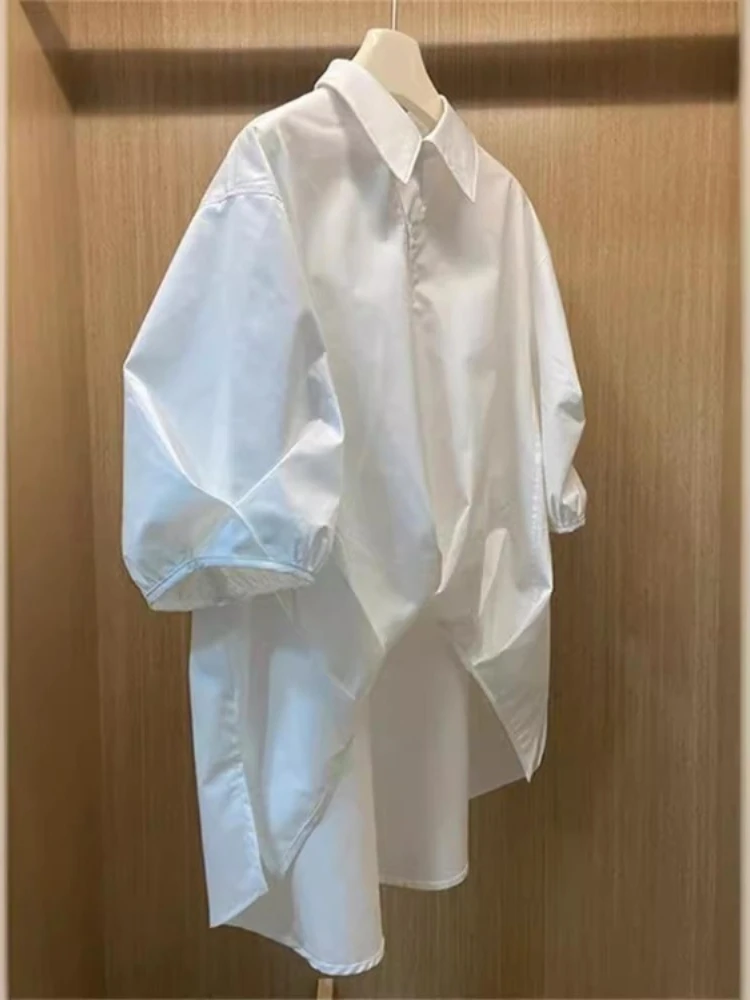 Korean Fashion Loose All-match Shirt Women Summer Casual Simple White Blouses 2025 New Harajuku Long Sleeve Tops Mujer
Korean Fashion Loose All-match Shirt Women Summer Casual Simple White Blouses 2025 New Harajuku Long Sleeve Tops Mujer