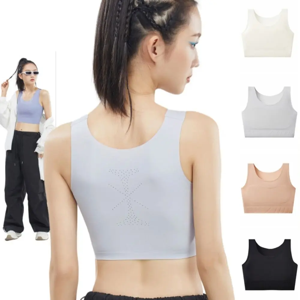 Solid Color Breast Binding Wireless Sport Bra Slim Ice Silk Underwear for Women Lingerie Ultra-thin Girls Seamless Bra Running
Solid Color Breast Binding Wireless Sport Bra Slim Ice Silk Underwear for Women Lingerie Ultra-thin Girls Seamless Bra Running