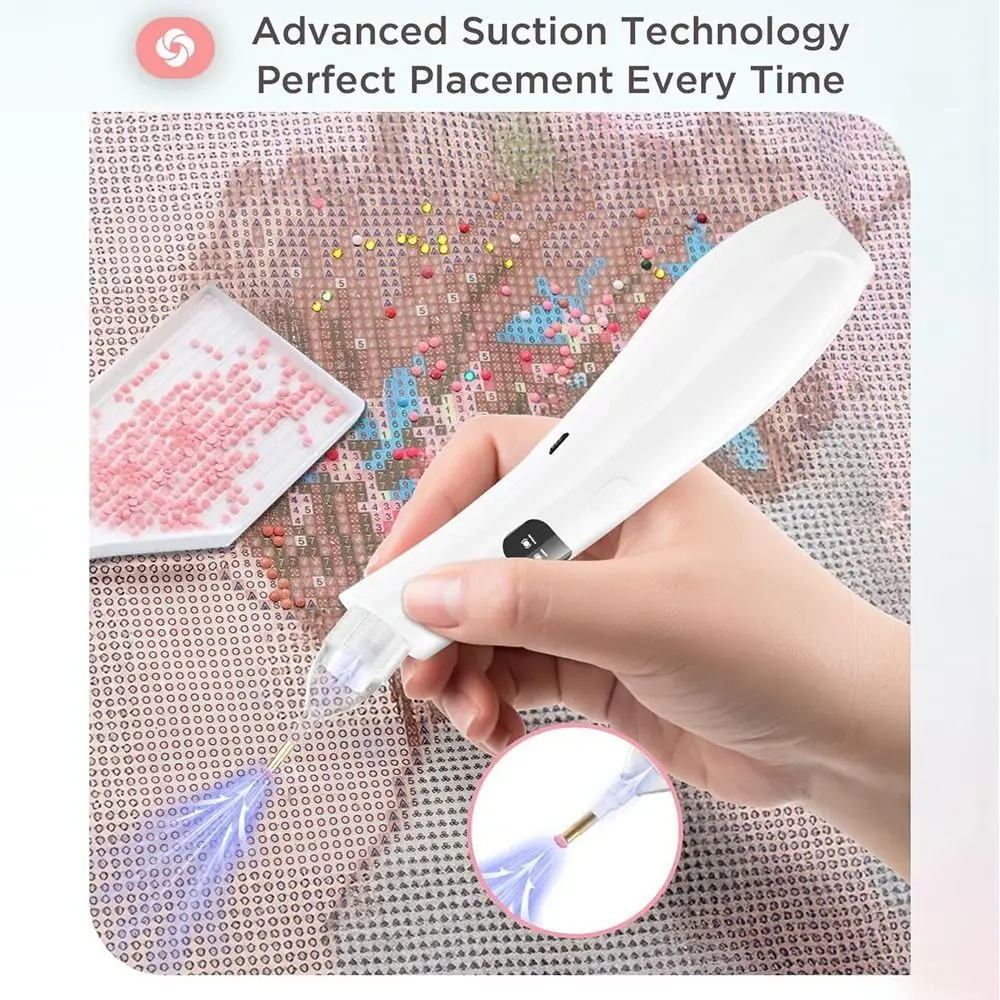 Portable Automatic Diamond Painting Pen Adjustable Suction Mode DIY Electric Diamond Painting Pen 4 Replacement Tips Wireless
Portable Automatic Diamond Painting Pen Adjustable Suction Mode DIY Electric Diamond Painting Pen 4 Replacement Tips Wireless