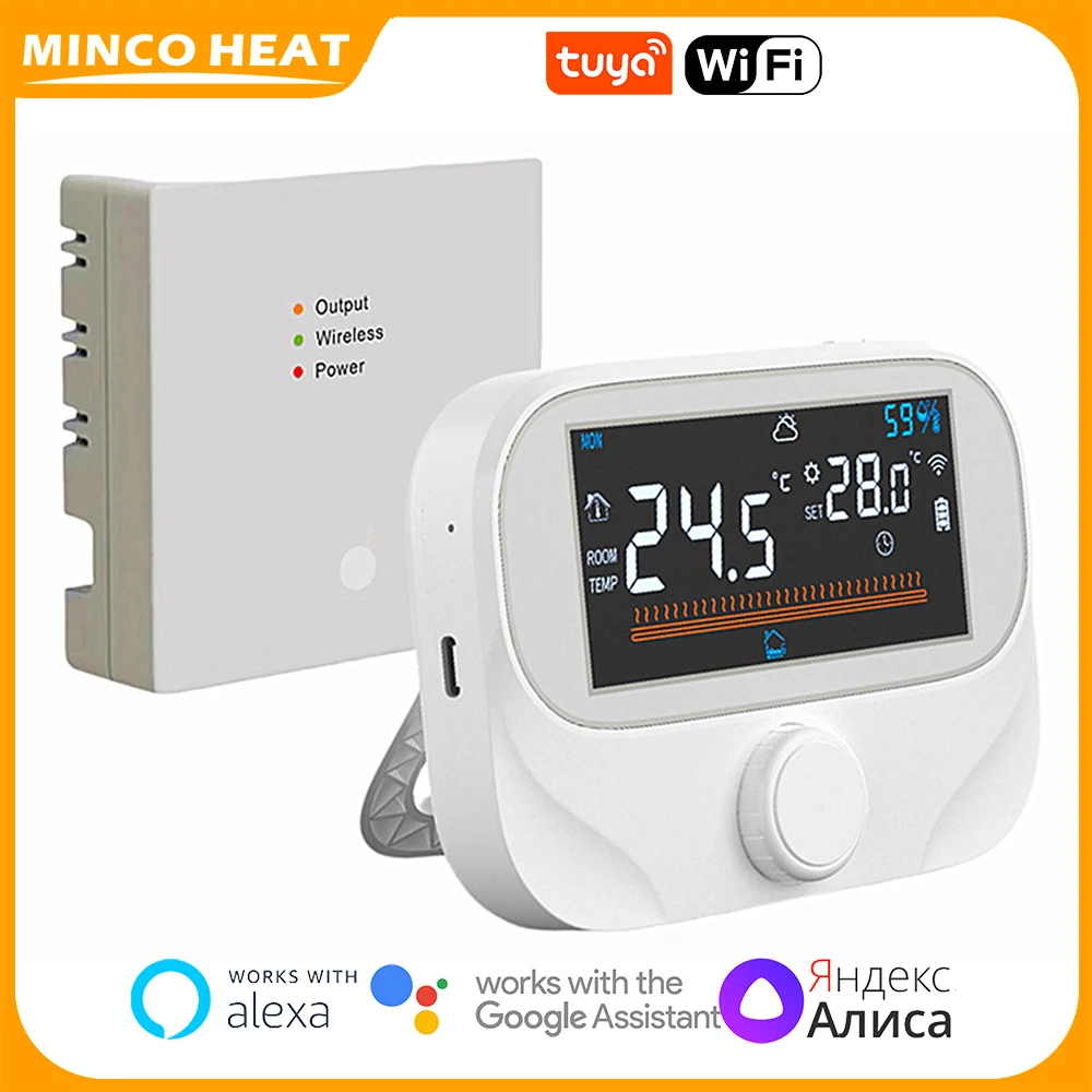 Wireless Gas Boiler Water Heater Thermostat RF Battery Tuya WiFi Smart Home Digital Temperature Controller Switch Alexa Google
Wireless Gas Boiler Water Heater Thermostat RF Battery Tuya WiFi Smart Home Digital Temperature Controller Switch Alexa Google
