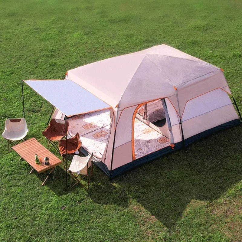Two-double Thickened Sun-proof Tents Comfortable Two Bedrooms One Living Room Tents Multifunctional Outdoor Camping Supplies
Two-double Thickened Sun-proof Tents Comfortable Two Bedrooms One Living Room Tents Multifunctional Outdoor Camping Supplies