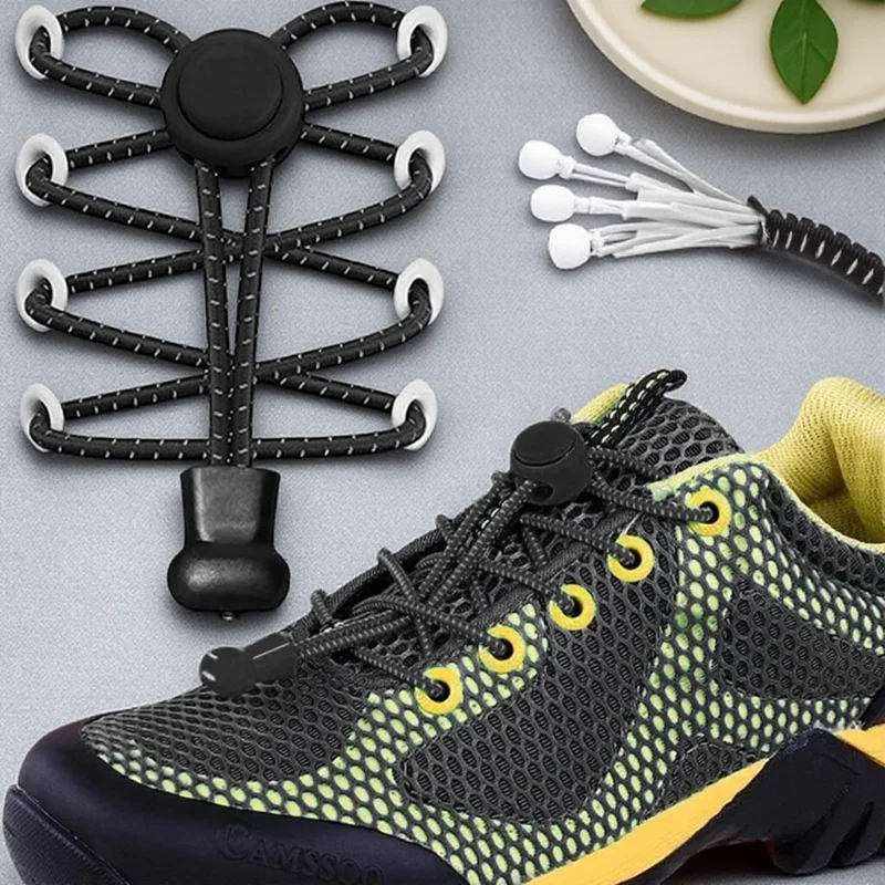 Tieless Elastic Shoelaces 1 Pair Heavy Duty No Tie Shoelaces for Kids and Adults Strong Lock Speed Laces Shoestrings
Tieless Elastic Shoelaces 1 Pair Heavy Duty No Tie Shoelaces for Kids and Adults Strong Lock Speed Laces Shoestrings