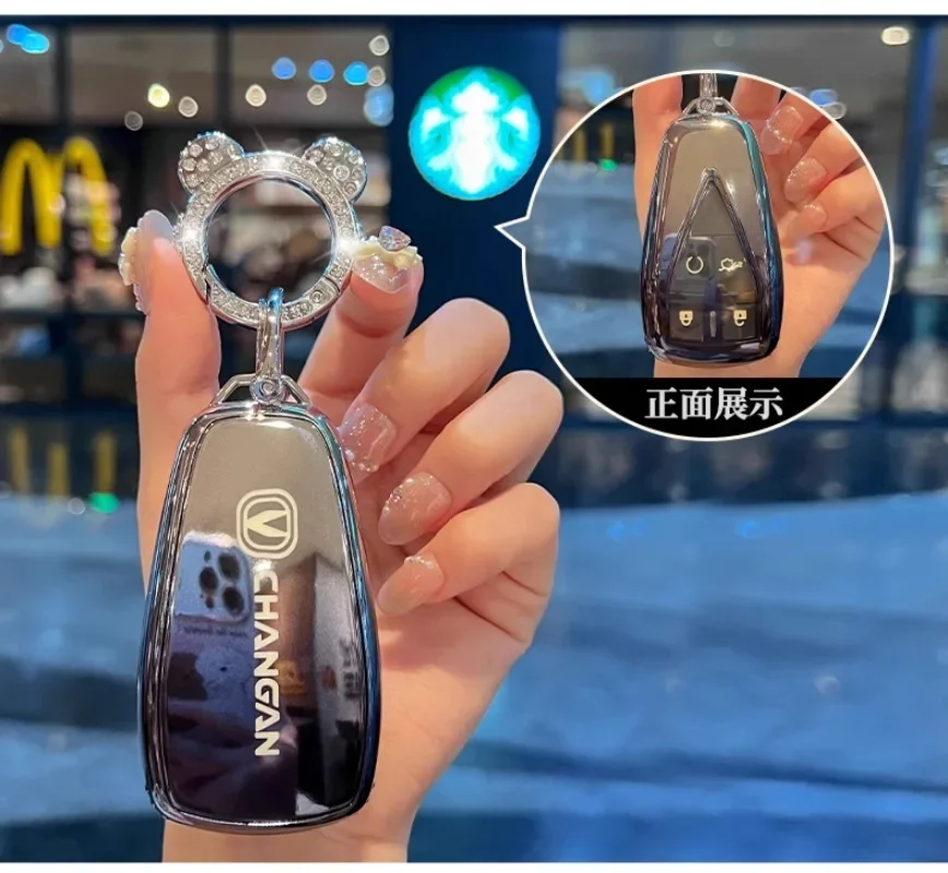 For 2024 Changan UNI-Z/CS55 Plus/CS35 Plus/UNI-K/EADO Plus TPU Car Remote Key Case Cover Shell Keychain Accessories
For 2024 Changan UNI-Z/CS55 Plus/CS35 Plus/UNI-K/EADO Plus TPU Car Remote Key Case Cover Shell Keychain Accessories