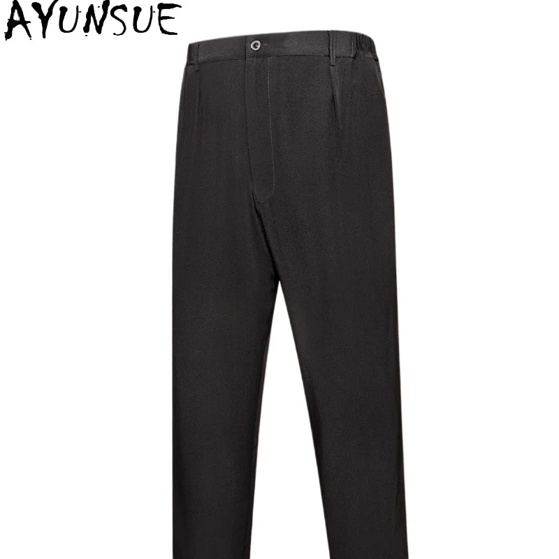 AYUNSUE 100% Natural Mulberry Silk Pants Men Summer High Quality Straight Black Pants Casual Trousers Man Clothing Streetwear
AYUNSUE 100% Natural Mulberry Silk Pants Men Summer High Quality Straight Black Pants Casual Trousers Man Clothing Streetwear