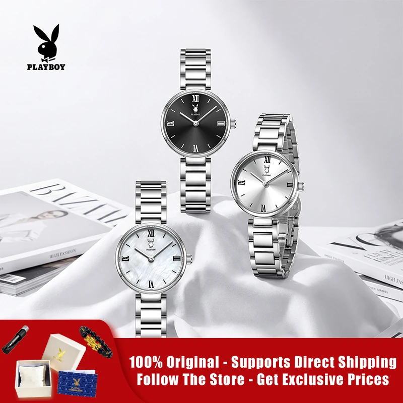 PLAYBOY 3907 Brand original authentic watch for woman Stainless steel strap, double-pin exquisite quartz women's watch
PLAYBOY 3907 Brand original authentic watch for woman Stainless steel strap, double-pin exquisite quartz women's watch