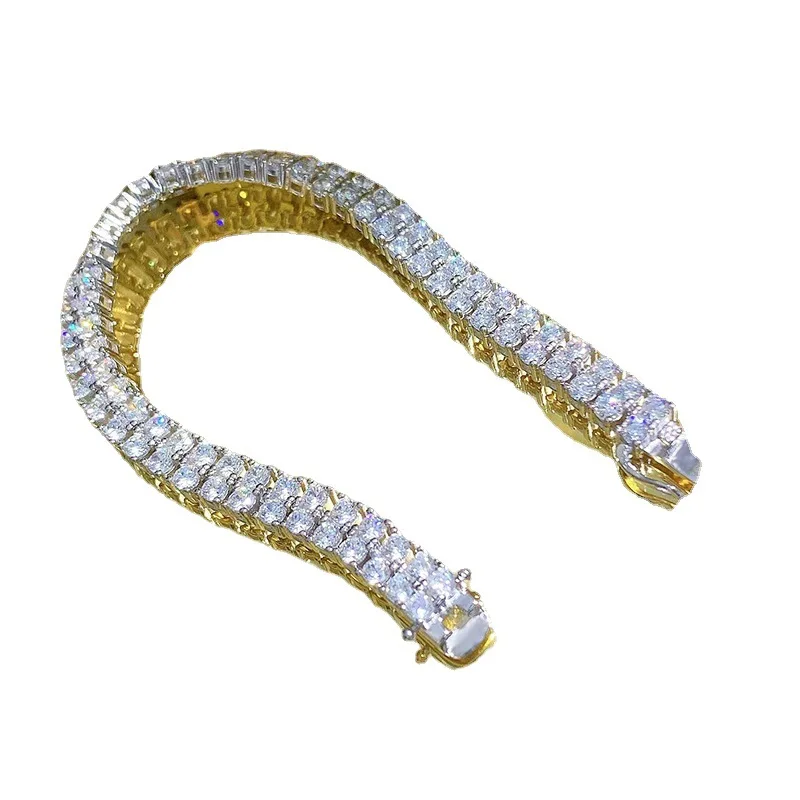 S925 Silver Bracelet Double Rowed Diamond Bracelet Couple Luxury Full Diamond Niche Design Bracelet Jewelry
S925 Silver Bracelet Double Rowed Diamond Bracelet Couple Luxury Full Diamond Niche Design Bracelet Jewelry