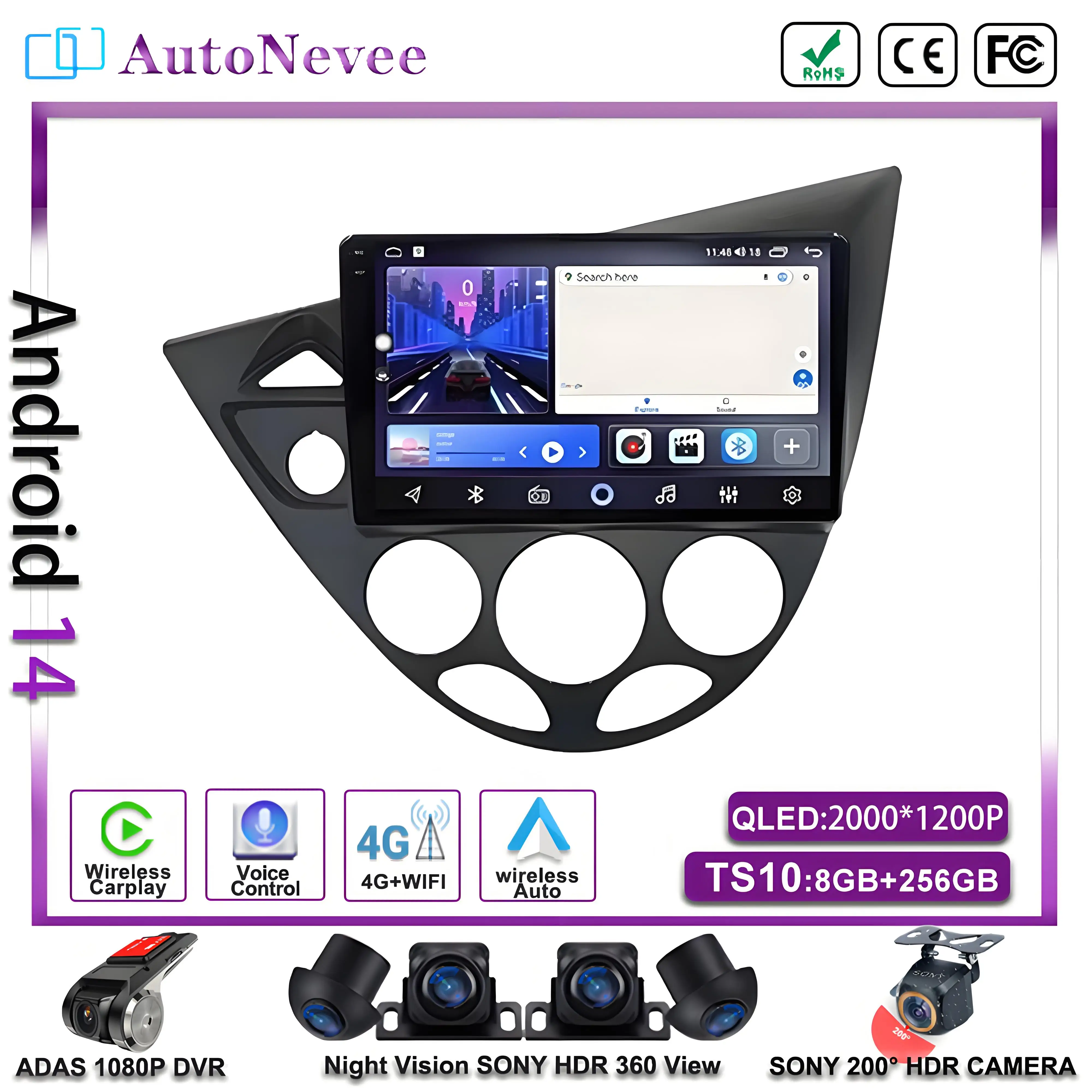 NO 2DIN Android 14 For Ford Fiesta 1995-2001 For Focus MK1 1998-2004 Multimedia Car Player Auto Radio Navigation GPS Stereo DVD
NO 2DIN Android 14 For Ford Fiesta 1995-2001 For Focus MK1 1998-2004 Multimedia Car Player Auto Radio Navigation GPS Stereo DVD