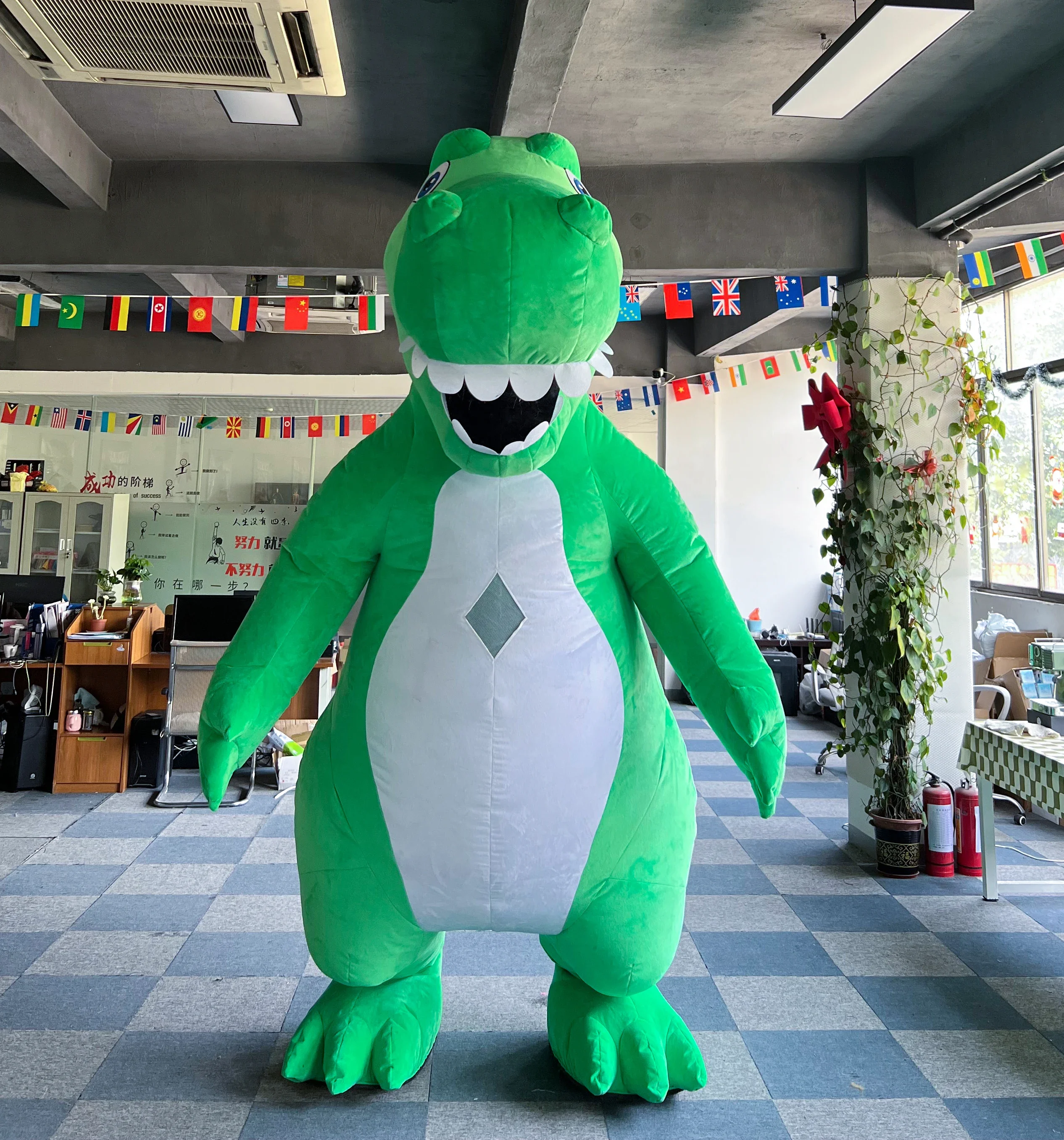 Unisex Plush Inflatable Dinosaur Costume Mascot Adults Cheap Promotion Party Animal Theme Without Battery
Unisex Plush Inflatable Dinosaur Costume Mascot Adults Cheap Promotion Party Animal Theme Without Battery