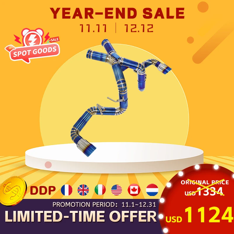 11.11 HMD Exhaust Catback for Mclaren 540C 570S 570GT Ti High flow performance Continuous surprises Support customization
11.11 HMD Exhaust Catback for Mclaren 540C 570S 570GT Ti High flow performance Continuous surprises Support customization