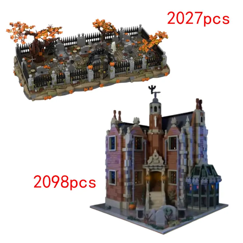 Spot MOC-118177 195520 small particle assembly building blocks building haunted house cemetery house model toy gift
Spot MOC-118177 195520 small particle assembly building blocks building haunted house cemetery house model toy gift
