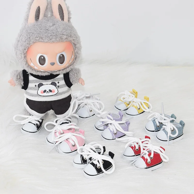 【Only Shoes】For 17cm LABUBU Dolls Canvas Shoes Toys Casual Sports Shoes Dolls Accessories for Labubu Dolls Sneakers Outfits
【Only Shoes】For 17cm LABUBU Dolls Canvas Shoes Toys Casual Sports Shoes Dolls Accessories for Labubu Dolls Sneakers Outfits