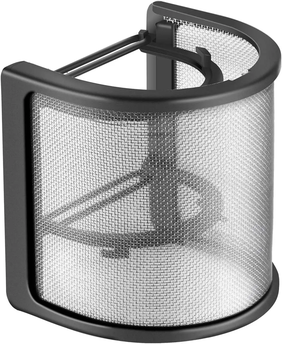 Neewer Black Archy Recording Studio Microphone Shield, Mic Windscreen Pop Filter with Elastic Rubber Bands
Neewer Black Archy Recording Studio Microphone Shield, Mic Windscreen Pop Filter with Elastic Rubber Bands