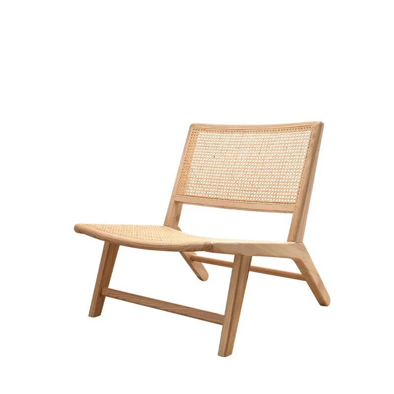 Nordic sofa chair Solid wood rattan recliner Leisure Japanese-style wabi-sabi wind home bed and breakfast Single balcony
Nordic sofa chair Solid wood rattan recliner Leisure Japanese-style wabi-sabi wind home bed and breakfast Single balcony