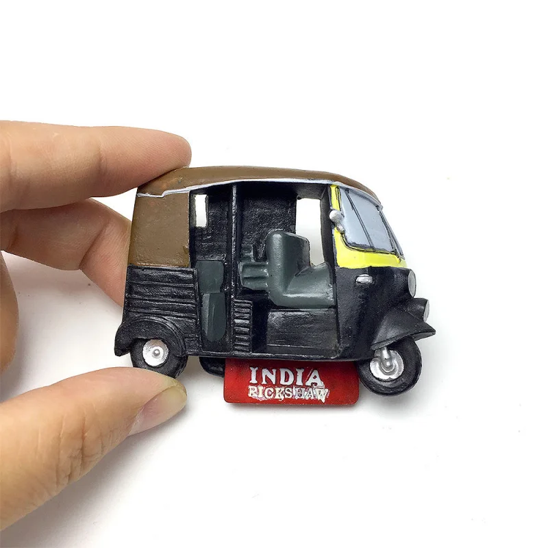 Simulation Creativity3d3D Painted Indian Rickshaw Cultural Creative Magnetic Fridge Magnet Travel Souvenir Home Decoration
Simulation Creativity3d3D Painted Indian Rickshaw Cultural Creative Magnetic Fridge Magnet Travel Souvenir Home Decoration