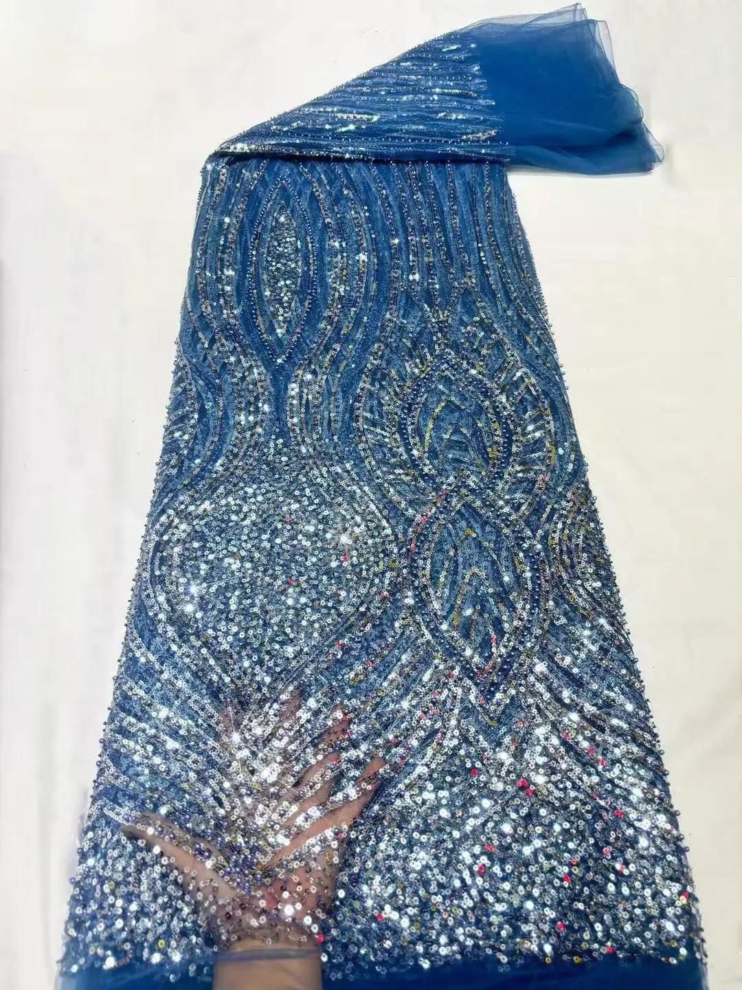 High Quality African Lace Fabric 2025 French Net Sequins Fabric Sewing Embroidered Lace Tulle Nigerian Lace Fabric 5Yards
High Quality African Lace Fabric 2025 French Net Sequins Fabric Sewing Embroidered Lace Tulle Nigerian Lace Fabric 5Yards