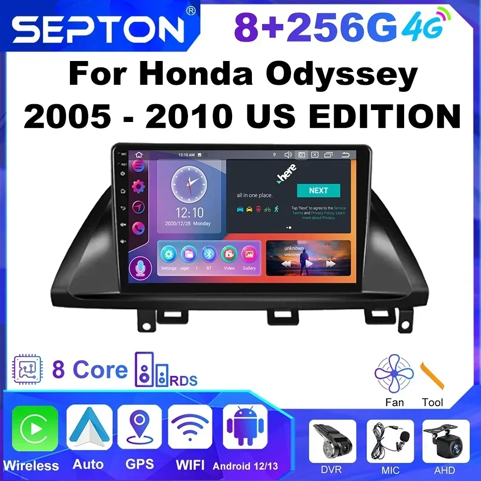 Автомобильный плеер SEPTON для Honda Odyssey 2005-2010 EDITION США Android Мультимедиа 4G 8 ядер WIFI 8 + 256G GPS 2Din Автомобильное аудио
Автомобильный плеер SEPTON для Honda Odyssey 2005-2010 EDITION США Android Мультимедиа 4G 8 ядер WIFI 8 + 256G GPS 2Din Автомобильное аудио