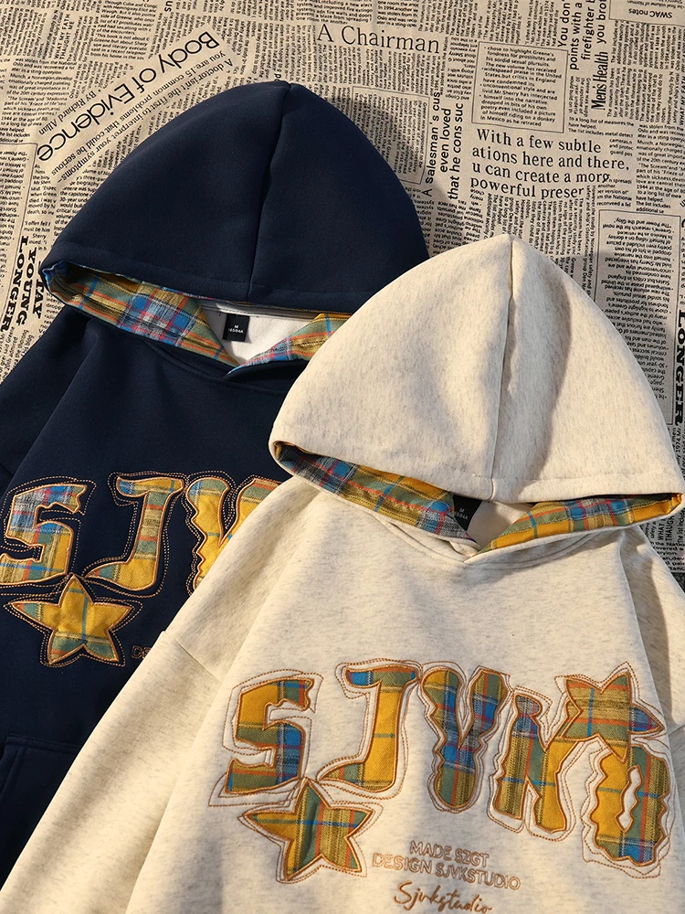 Trendy Embroidered Plaid Hoodie Sweatshirt for Junior And High School Students Spring Autumn New Design Casual Outerwear Top
Trendy Embroidered Plaid Hoodie Sweatshirt for Junior And High School Students Spring Autumn New Design Casual Outerwear Top