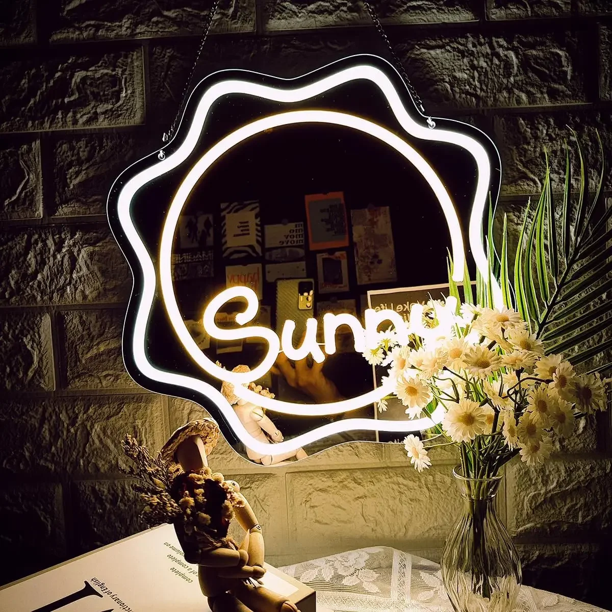Sunny Sun Neon Sign Wall Mirror Yellow 3D Art Light Wall Decor LED Cosmetic Mirror Light for Wash Room Toilet Gift for Women
Sunny Sun Neon Sign Wall Mirror Yellow 3D Art Light Wall Decor LED Cosmetic Mirror Light for Wash Room Toilet Gift for Women