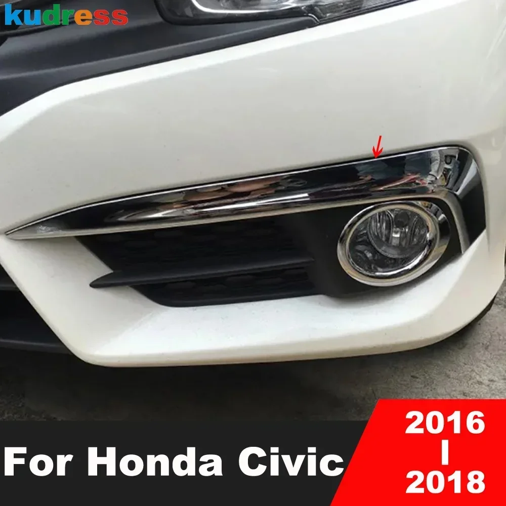 For Honda Civic 10th 2016-2018 Sedan Chrome Car Front Rear Fog Light Lamp Cover Trim Foglight Foglamp Bezel Trims Accessories
For Honda Civic 10th 2016-2018 Sedan Chrome Car Front Rear Fog Light Lamp Cover Trim Foglight Foglamp Bezel Trims Accessories