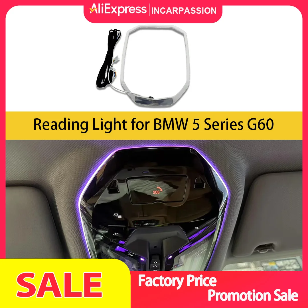 Interior Ambient Lighting Reading Light for BMW 5 Series G60, G60 Interior Ligting Upgrade
Interior Ambient Lighting Reading Light for BMW 5 Series G60, G60 Interior Ligting Upgrade