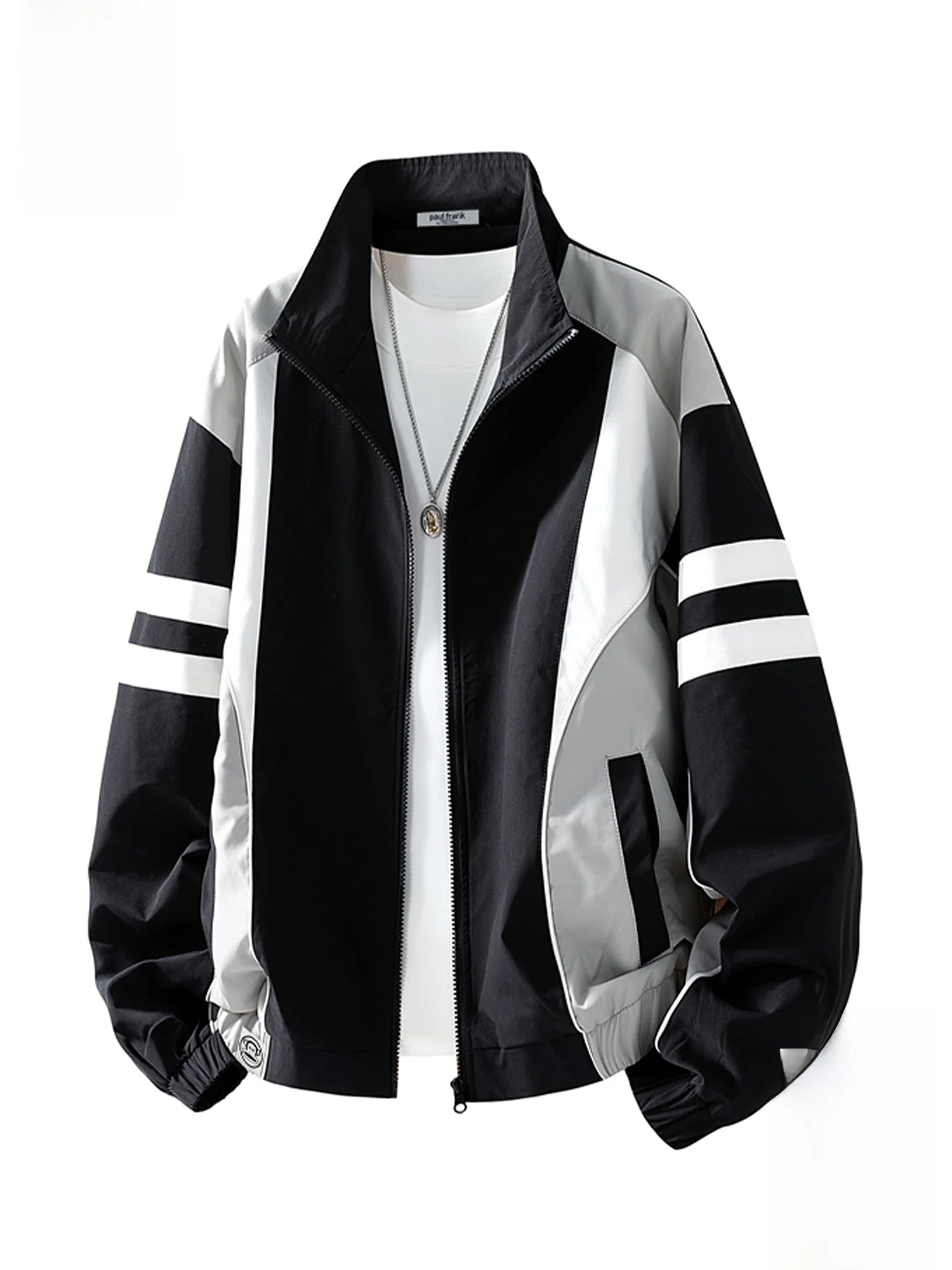 PaulFrank Casual Loose Fit Stand Collar Jaet Men's Spring Design Color Blo Leisure Coat Youth Faion Polyester Fiber
PaulFrank Casual Loose Fit Stand Collar Jaet Men's Spring Design Color Blo Leisure Coat Youth Faion Polyester Fiber