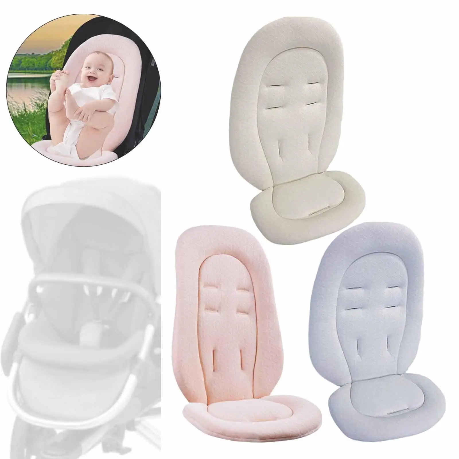 Baby Stroller Cushion, Stroller Seat Mat, Soft, Non-Slip, Reversible, for Baby,
Baby Stroller Cushion, Stroller Seat Mat, Soft, Non-Slip, Reversible, for Baby,