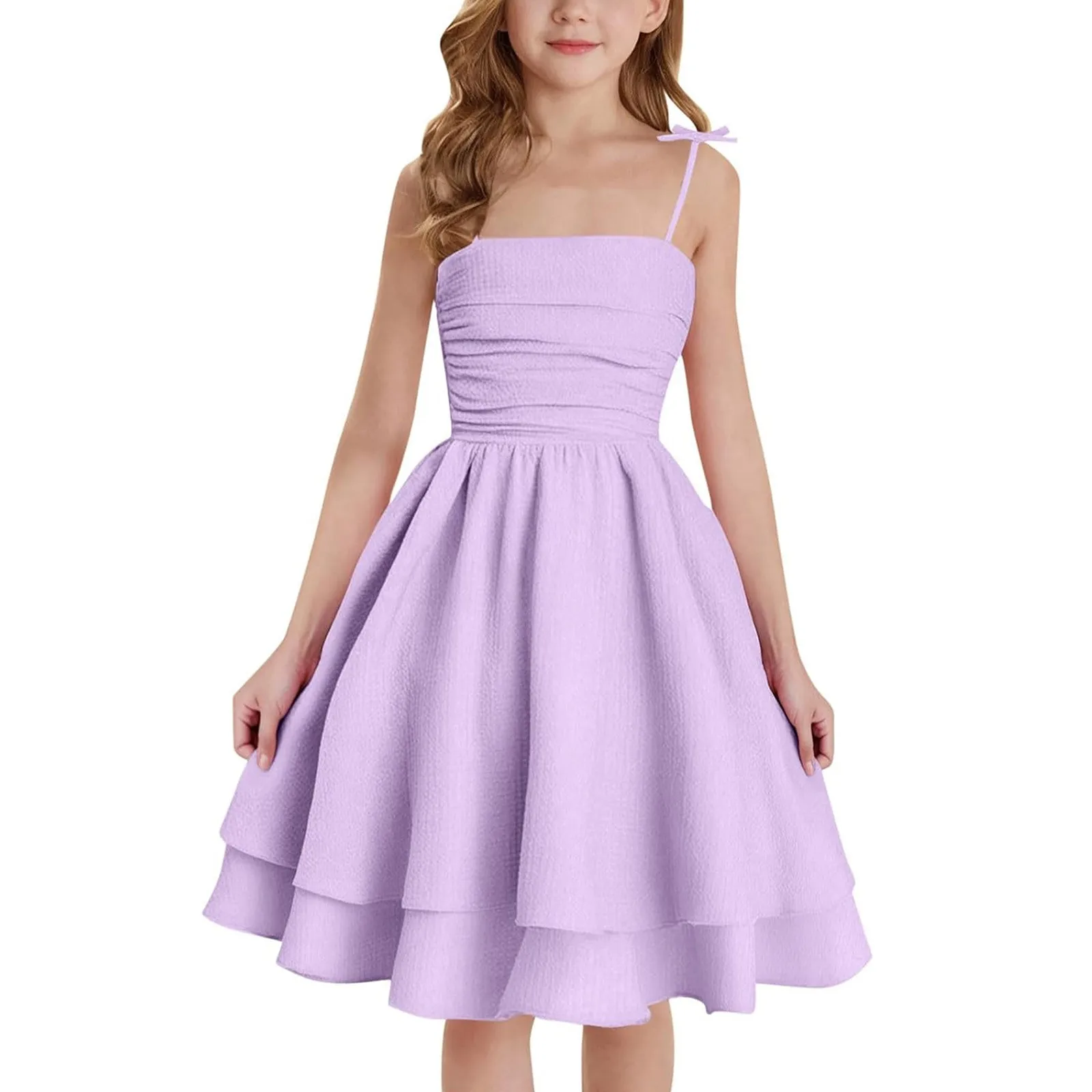 Girls Layer A-Line Summer Dress Kids Draped Cami Dress 8 - 12 Years Sleeveless Princess Dress Clothes
Girls Layer A-Line Summer Dress Kids Draped Cami Dress 8 - 12 Years Sleeveless Princess Dress Clothes