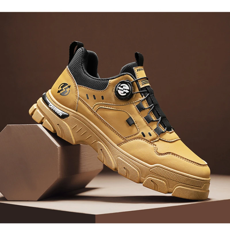 Spring Men's Rotating Button Casual Shoes Outdoor Working Platform Sports Casuals for Men Low-top Non-slip Men's Casual Sneakers
Spring Men's Rotating Button Casual Shoes Outdoor Working Platform Sports Casuals for Men Low-top Non-slip Men's Casual Sneakers