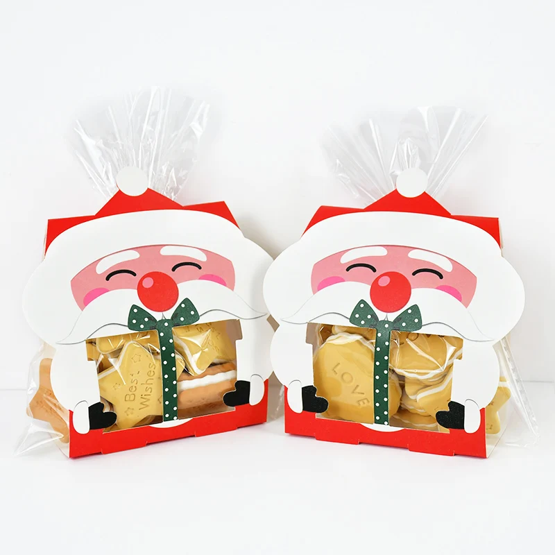 8pcs Marry Christmas Gift Box Santa Claus Cookie Bags Window Candy Box Christmas Xmas Packaging Supply New Year Party Decoration
8pcs Marry Christmas Gift Box Santa Claus Cookie Bags Window Candy Box Christmas Xmas Packaging Supply New Year Party Decoration