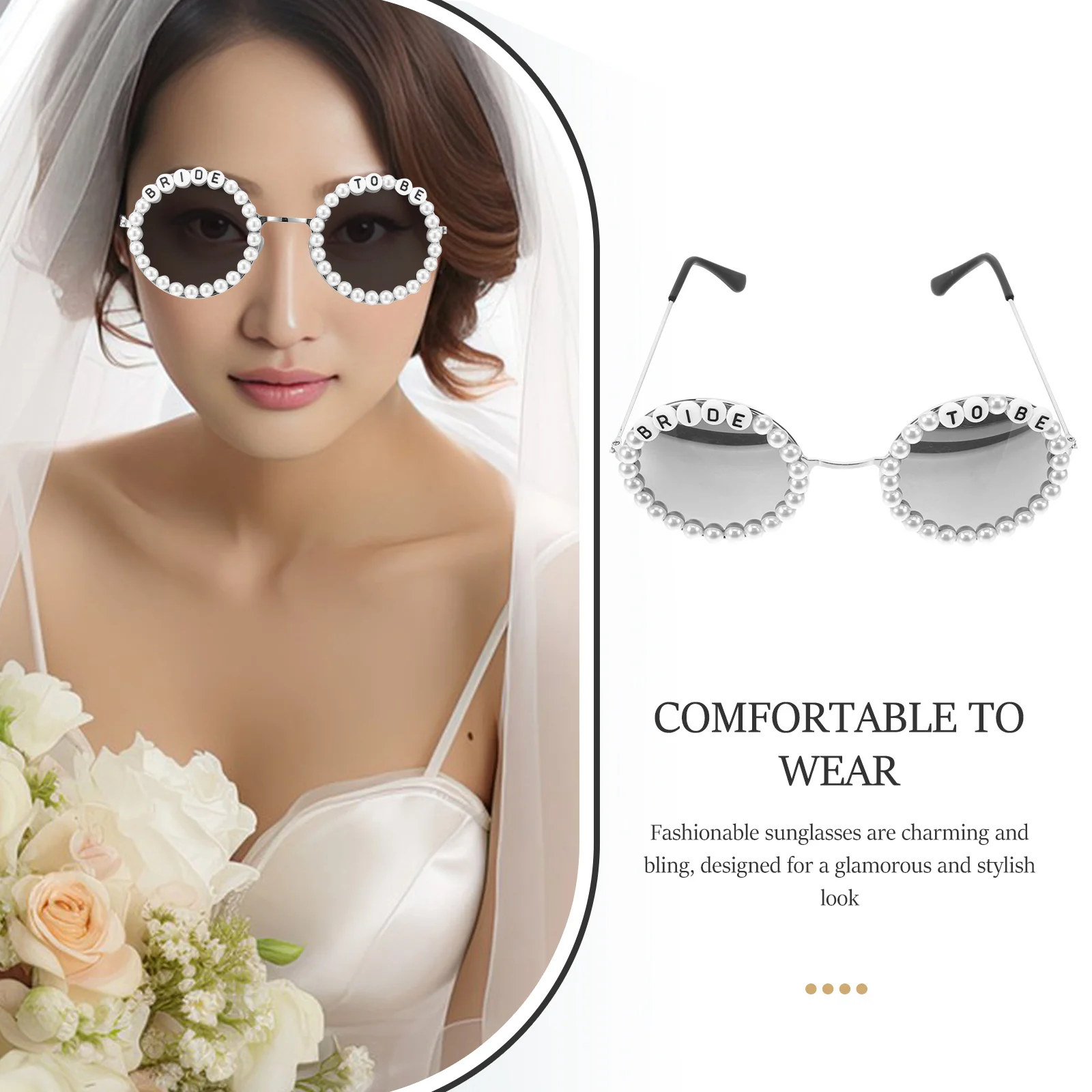 Bridal Sunglasses Pearl Bride Eyeglasses Plastic Bachelorette Party Women Decorations Wedding Accessories
Bridal Sunglasses Pearl Bride Eyeglasses Plastic Bachelorette Party Women Decorations Wedding Accessories