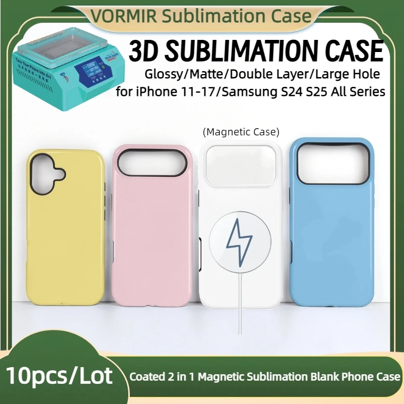 VORMIR 10 шт. чехлы для iPhone 17 с магнитным покрытием, 2-в-1, для 3D-сублимации, термотрансферной фотопечати, с поддержкой беспроводной зарядки, задняя крышка
VORMIR 10 шт. чехлы для iPhone 17 с магнитным покрытием, 2-в-1, для 3D-сублимации, термотрансферной фотопечати, с поддержкой беспроводной зарядки, задняя крышка