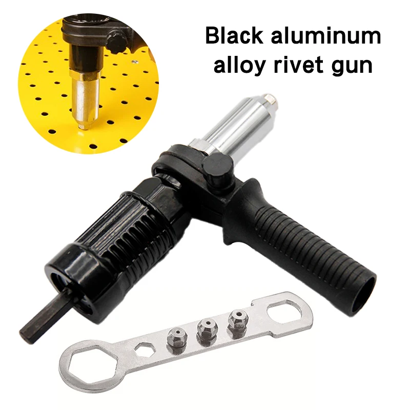Black Electric Rivet Gun Conversion Head Set Aluminum Alloy Core Pulling Rivet Tool Accessories for Handheld Rivet Gun
Black Electric Rivet Gun Conversion Head Set Aluminum Alloy Core Pulling Rivet Tool Accessories for Handheld Rivet Gun