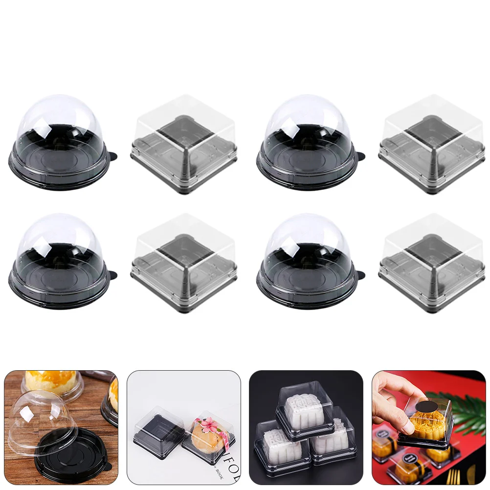 100 Pcs Plastic Blister Yolk Crisp Box Cake Slice Container Waterproof Storage Boxes Round Moon Cake Cases Convenient
100 Pcs Plastic Blister Yolk Crisp Box Cake Slice Container Waterproof Storage Boxes Round Moon Cake Cases Convenient